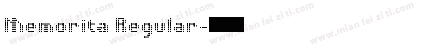 Memorita Regular字体转换